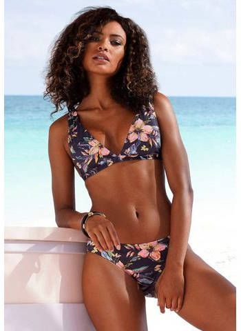 Lascana Triangel bikinitop MALIA met tropische print