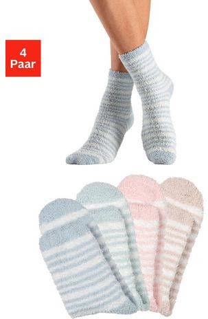 Lascana Wellness sokken in zachte en warme pluiskwaliteit(set, 4 paar )