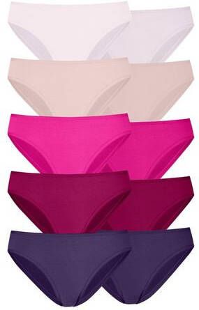 petite fleur Bikinibroekje in frisse effen kleuren(set, 10 stuks )