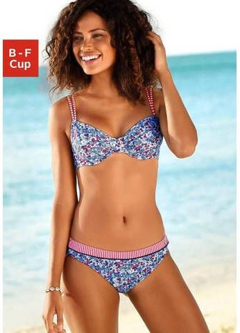 s.Oliver RED LABEL Beachwear Bikinitop met beugels Jill met patroonmix