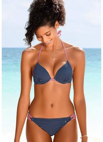 s.Oliver RED LABEL Beachwear Push upbikinitop Avni met patroonmix
