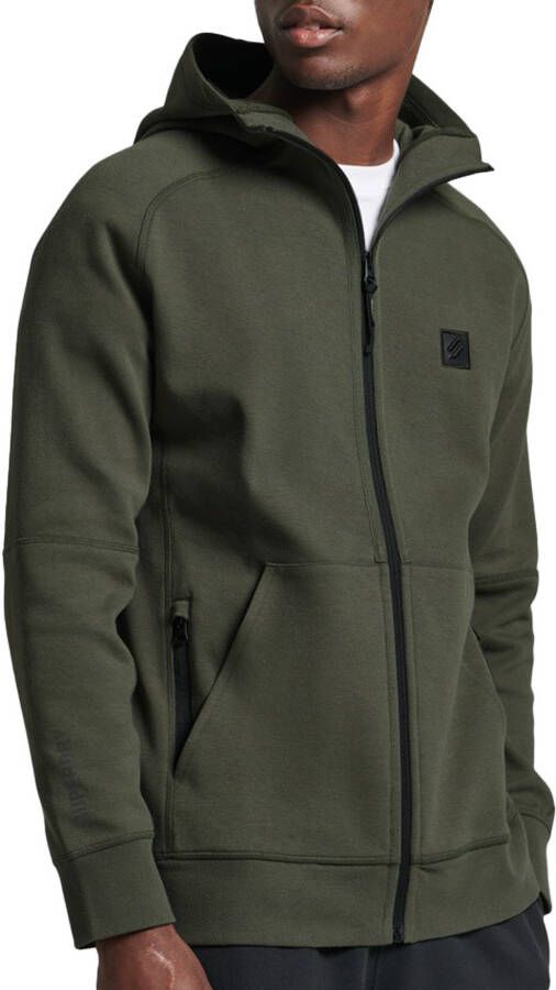 Superdry Sport sportvest Code Tech donkergroen