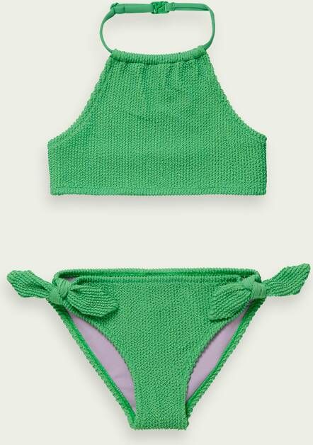 Scotch & Soda Gekreukte halterbikini