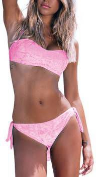 Bikini Admas 2-delige push-up hoofdbandset Fluwelen Adma's