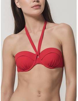 Bikini Luna Blauwe Sense Splendida Voorgevormde Bandeau zwempak