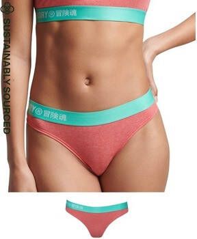 Superdry Bikini Bas de maillot de bain en coton bio femme Offset Logo