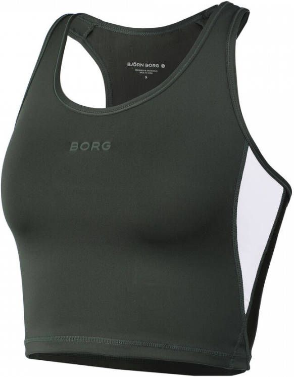 Björn Borg sporttop Borg Crop donkergroen