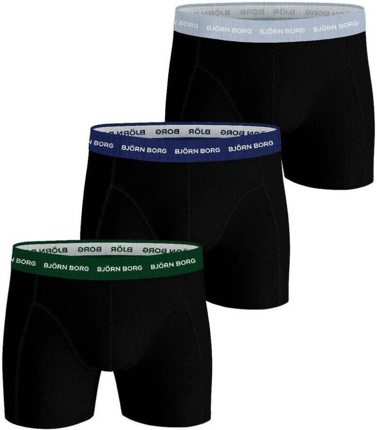 Bjorn Borg Bjö, rn Borg Essential boxershorts met logoband in 3 pack