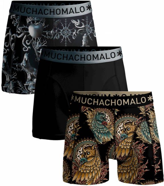 Muchachomalo Jongens 3 pack boxershorts free as a bird explore