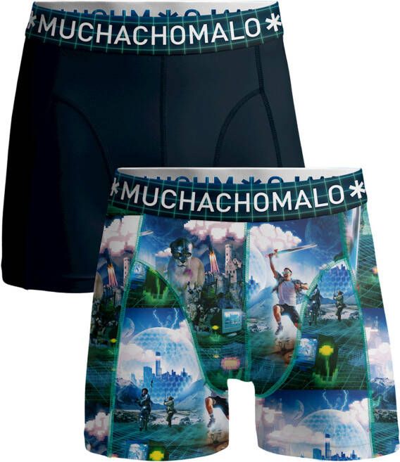 Muchachomalo Jongens 2 pack Boxershorts Elebudha Virtualreality