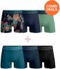 Muchachomalo Men 3 Pack + 3 Pack boxer shorts print/solid online kopen