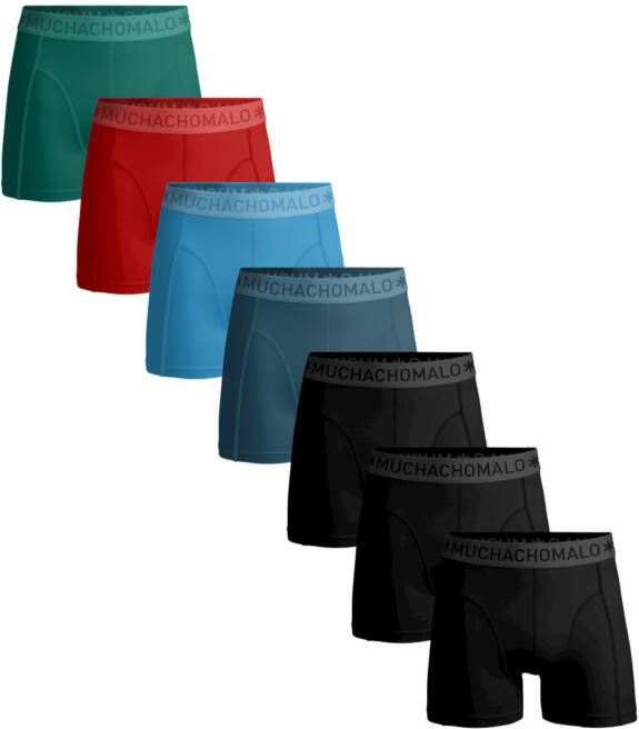 Muchachomalo Men 3 pack + 3 pack boxers shorts solid