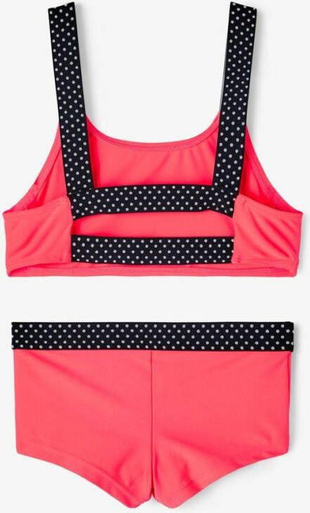 NAME IT KIDS crop bikini Zeleste roze