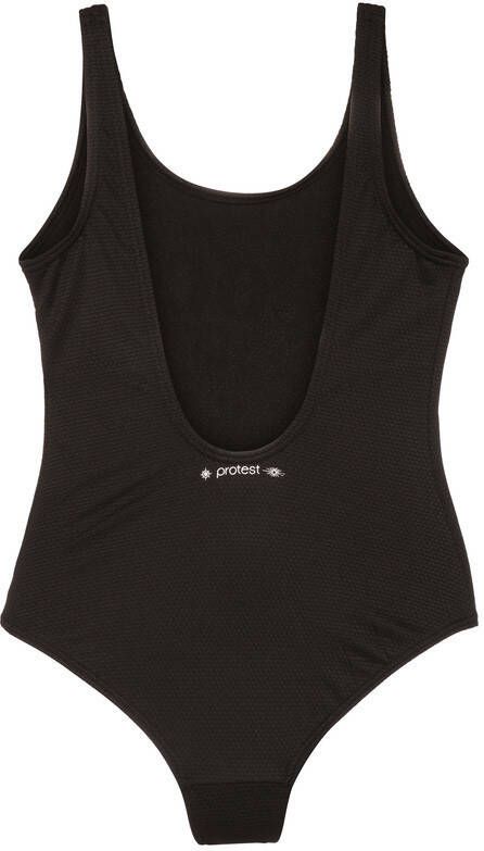 Protest badpak Itske met printopdruk zwart