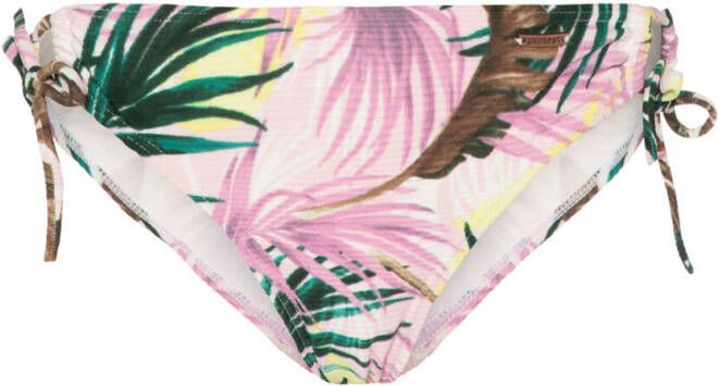 Protest gebloemd strik bikinibroekje Nala lichtroze/groen