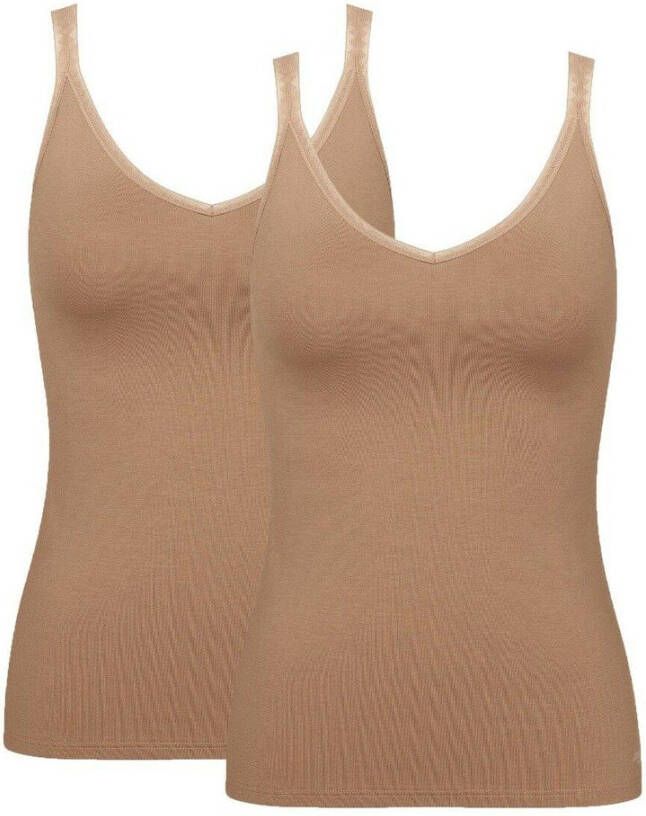 Sloggi GO hemd(set van 2)bruin