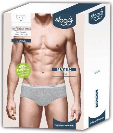 Sloggi men Basic midislip (set van 2)