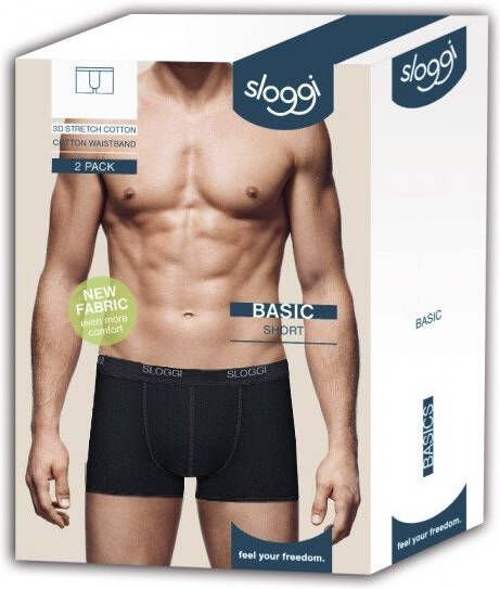 Sloggi Trunk boxershorts met logoband in 2 pack