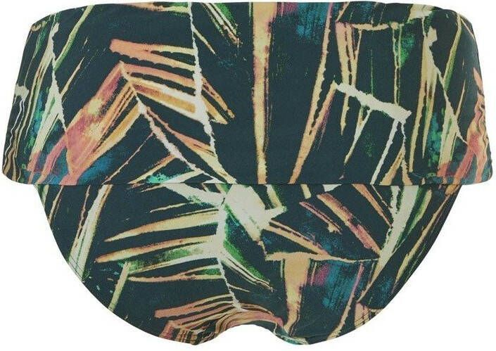TC WOW omslag bikinibroekje met all over print groen/zwart