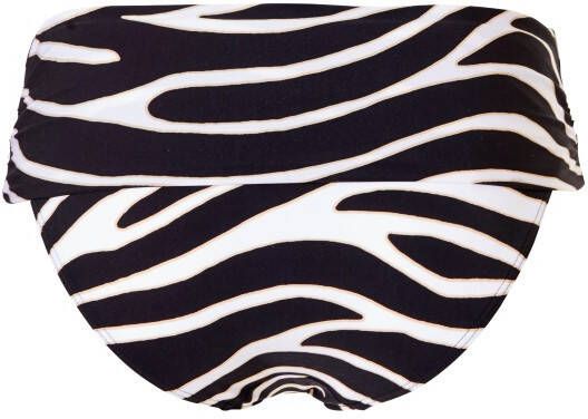 TC WOW omslag bikinibroekje met zebraprint zwart/wit