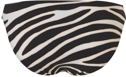 TC WOW bikinibroekje met zebraprint zwart/wit