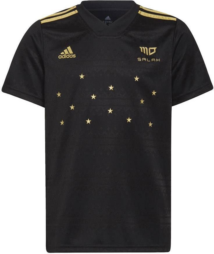 adidas performance Salah Shortsleeve Tee basisschool T Shirts Black Poly Jersey