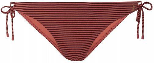 Beachlife gestreept bikinibroekje rood
