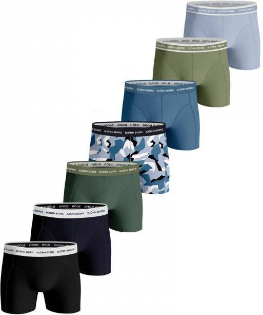 Bjorn Borg Boxershorts Nordic Camo Sammy Shorts 7P Blauw