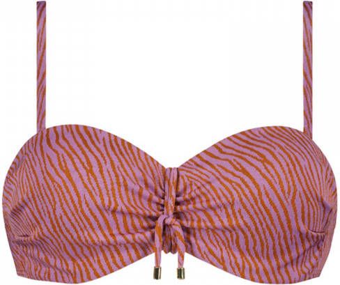 CYELL Voorgevormde bandeau bikinitop met afneembare bandjes