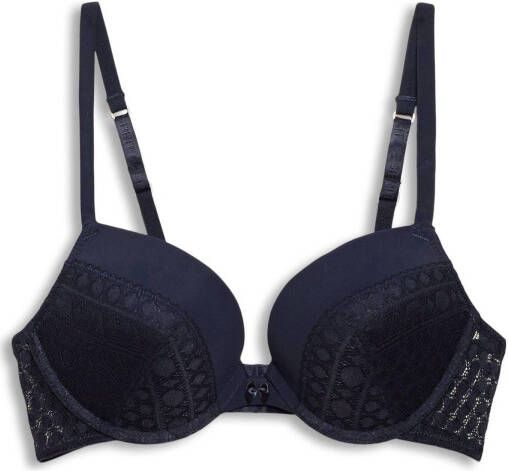 ESPRIT Women Bodywear push up bh donkerblauw