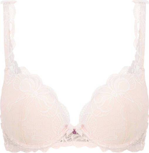 Lascana Push up bh Florentina met gebloemde kant in high apex belijning