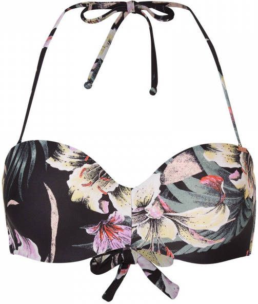 O'Neill strapless bandeau bikinitop Havaa zwart/roze online kopen