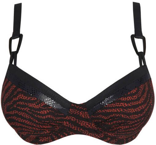 PrimaDonna beugel bikinitop Issambres zwart/rood