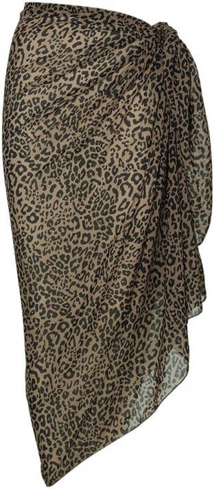 Sapph Gottex X pareo Shirley met panterprint bruin/zwart