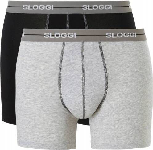 Sloggi Men Start boxershort (set van 2) zwart/grijs