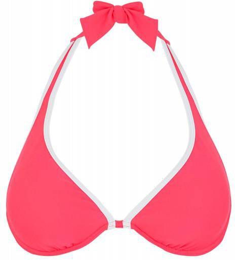 Venice Beach halter bikinitop koraalrood