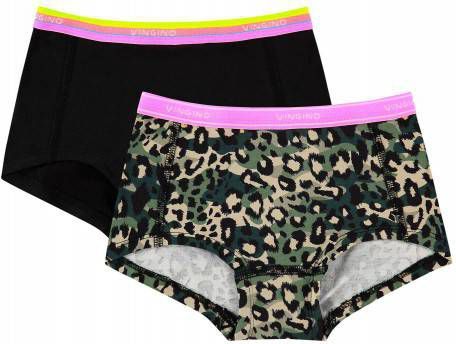 Vingino hipster Junglerules set van 2 groen/zwart/roze