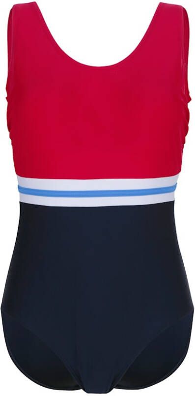 maritim Badpak in colourblocking Marine/Rood/Wit