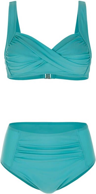 maritim Bikini met hoog broekje Turquoise