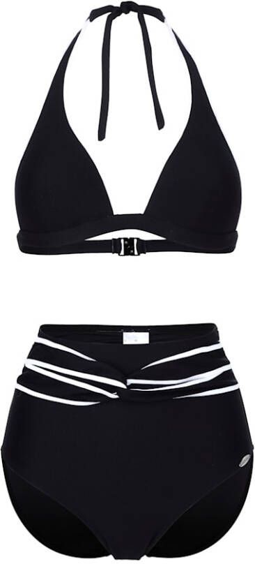 SUNFLAIR Bikini in aantrekkelijke wafellook Zwart