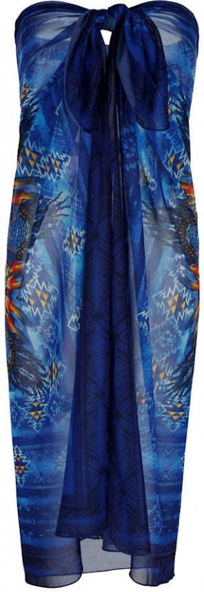 SUNFLAIR Pareo met veel draagmogelijkheden Blauw